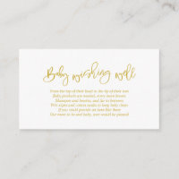 Babydusche, gut wollen, Creative Gold Script