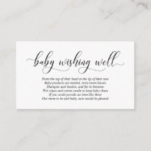 Babydusche, gutes Wohnen, moderne schwarze Schrift