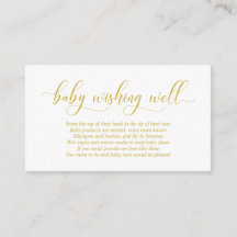 Babydusche, gutes Wohnen, modernes Gold Script