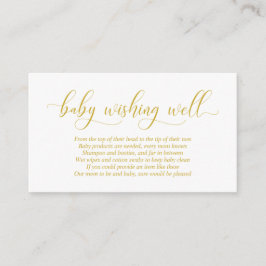 Babydusche, gutes Wohnen, modernes Gold Script Begleitkarte