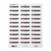 Babydusche - Hahnentrittmuster und Hot-Pink (Vorne)