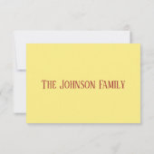 Babydusche Herbst Dankeskarte (Rückseite)