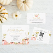 Babydusche Herbst Kleiner Kürbis Einladung