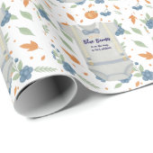 Babydusche Herbstkrampf Geschenkpapier (Rolleneckpunkt)