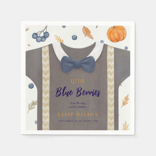 Babydusche Herbstkrampf Serviette (Vorderseite)