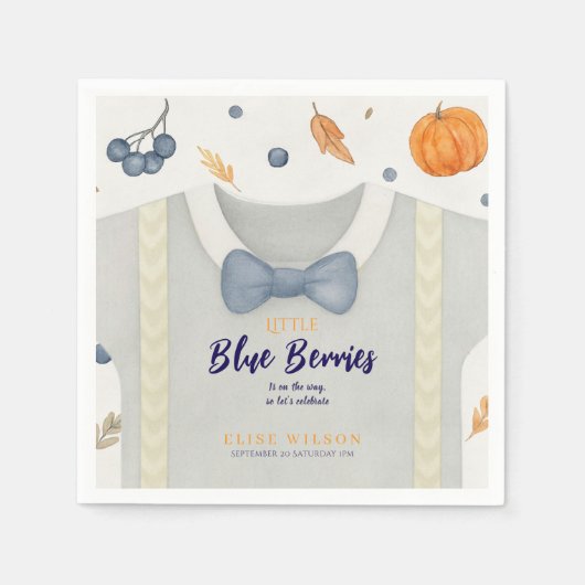 Babydusche Herbstkrampf Serviette (Vorderseite)