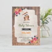 Babydusche Herbstkur Geburtstagseinladung Einladung (Stehend Vorderseite)