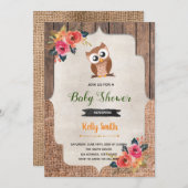 Babydusche Herbstkur Geburtstagseinladung Einladung (Vorne/Hinten)