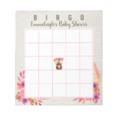 Babydusche Herbstwald Tierspiel Notizblock (Vorderseite)