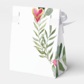 Babydusche Herz Eukalyptus Gefälligkeitsbox Geschenkschachtel (Rückseite)