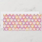 Babydusche Herzeinladungs-Mädchen Einladung (Rückseite)