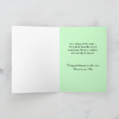 Babydusche Herzlichen Glückwunsch Baby Rattles Karte (Innenseite)