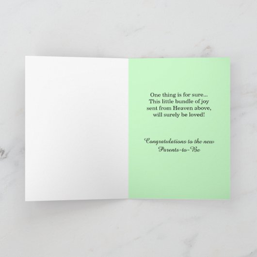 Babydusche Herzlichen Glückwunsch Baby Rattles Karte (Innenseite)