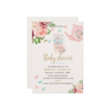 Babydusche High Tee Einladung