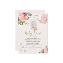 Babydusche High Tee Einladung