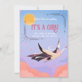 Babydusche himmlische Magie Einladung (Vorderseite)