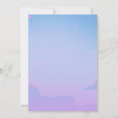 Babydusche himmlische Magie Einladung (Rückseite)