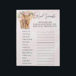 Babydusche Hochland Kuh Rosa Word Rammspiel Notizblock<br><div class="desc">Dieses Design kann in dem Bereich personalisiert werden, der durch das Ändern des Fotos und/oder Textes zur Verfügung gestellt wird. Sie können auch angepasst werden, indem Sie auf Vorlage personalisieren klicken und dann auf die Schaltfläche klicken, um weitere Optionen anzupassen, um die Hintergrundfarbe zu löschen oder zu ändern, Text hinzuzufügen,...</div>