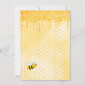 Babydusche Hummeln Goldwabenrübe Glitzer Einladung (Rückseite)