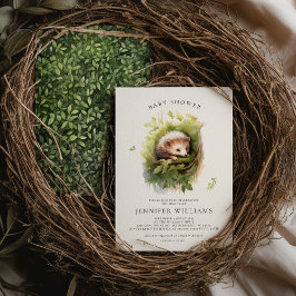 Babydusche Igel Whimsical Watercolor