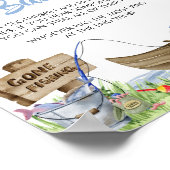 Babydusche im Angeln sagt nicht Baby Poster (Ecke)