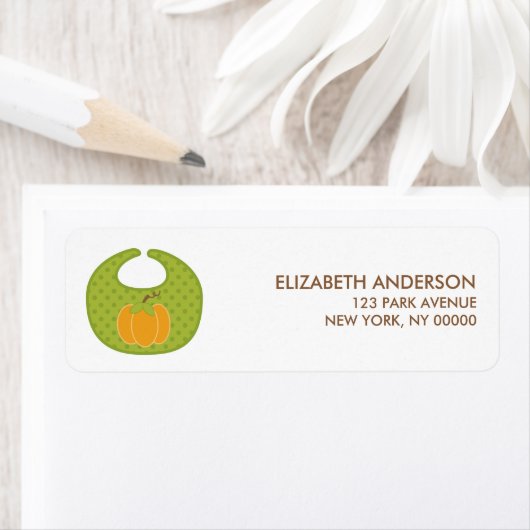 Babydusche im Herbst - Adressenmarken (Insitu)