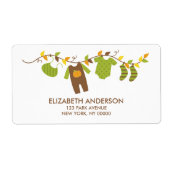 Babydusche im Herbst - Adressenmarken (Vorne)