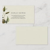 Babydusche im Herbst - Duschkarte Begleitkarte (Vorne/Hinten)