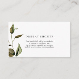 Babydusche im Herbst - Duschkarte Begleitkarte