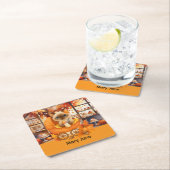 Babydusche im Herbst für Katzenliebhaber Rechteckiger Pappuntersetzer (Vor Ort)