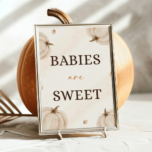 Babydusche im Herbst sind süß Poster