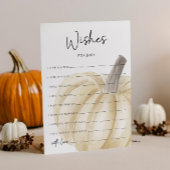 Babydusche im Herbst wünscht eine Babykarte Einladung