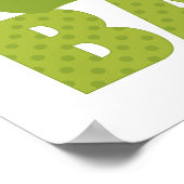 Babydusche im Herbst-Zeichen Poster (Ecke)