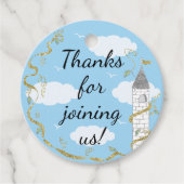 Babydusche im Himmel Geschenkanhänger (Vorderseite)