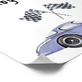 Babydusche im Rennen Name dieses Babynahrung Poster (Ecke)