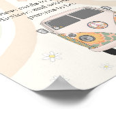 Babydusche im Retro-70er-Thema Ratschläge für Baby Poster (Ecke)