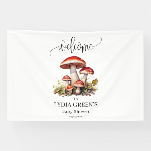 Babydusche im Zimmer, Herbstdusche Banner (Horizontal)