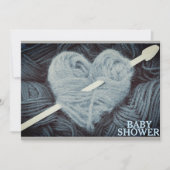 Babydusche in Herzform Einladung (Vorderseite)