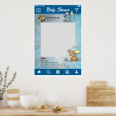 Babydusche Instagram individuelle Selfie-Rahmen Poster (Küche)