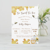 Babydusche ist so süß zu bedienen einladung (Stehend Vorderseite)