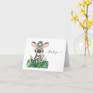 Babydusche Jungle Wasserfarbe Karte