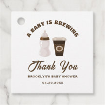 Babydusche Kaffee ein Baby braut braun weiß