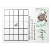 Babydusche Kälberfarm Eukalyptus Notizblock (Vorderseite)