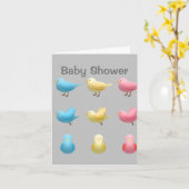 Babydusche Karte (Gelbe Blume)