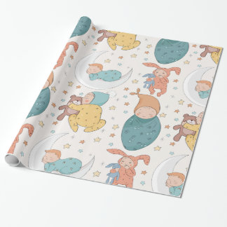 Babydusche Kinderzimmer Wrapping Paper Geschenkpapier