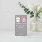 Babydusche, Kleiderdieger-Raffelkarten Begleitkarte (Stehend Vorderseite)