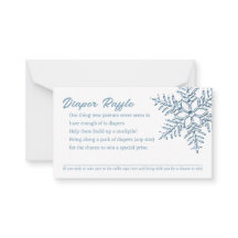 Babydusche Kleine Schneeflocke Windeln Raffle