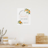 Babydusche kleiner Süsse Begrüßungszeichen Poster (Küche)