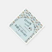 Babydusche kleiner Traktor voraus Papier Napkin Serviette (Ecke)