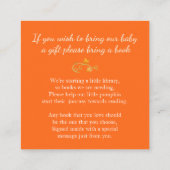 Babydusche Kleines Kürbisbuch Geschenkkarte Begleitkarte (Rückseite)